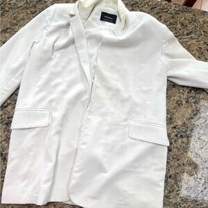 Pull&Bear Cream Blazer Jacket